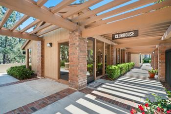 Community clubhouse with tv, living & dining areas
