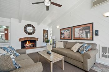 Two community clubhouses with living & dining areas