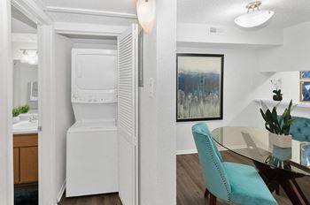 Washer and dryer included in every apartment home