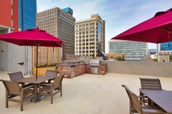 Rooftop lounge grill