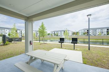 Pavilion with grills