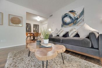 The park at wintergreen apartments | desoto, tx | model living room