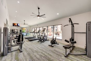 Renovated fitness center