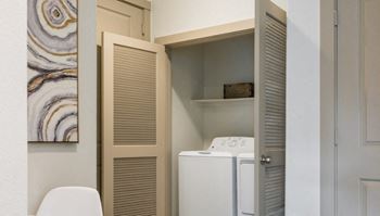 Side by side washer and dryer