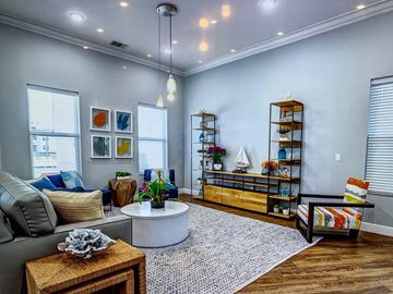 Cape Coral apartment for rent - a living room with a couch and a coffee table