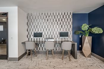 Business center with mac/pc stations