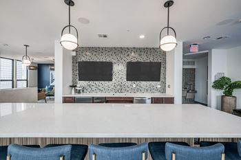 Skylounge with epicurean kitchen and bistro seating