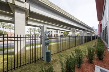 Lofts at jefferson station dog walk area