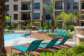 Pool with sundeck and lounge seating
