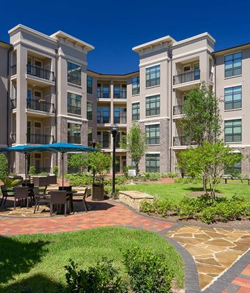 Building exterior and courtyard