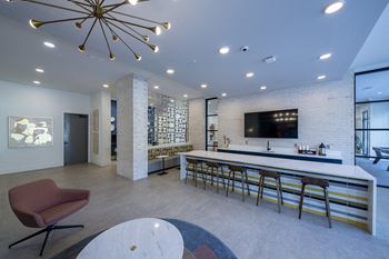 Lofts at murray hill hospitality area