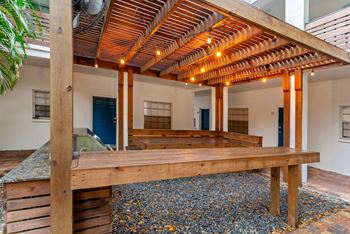 Park west outdoor grilling area