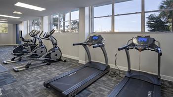 The indigo |clearwater, fl | fitness center with  treadmills and elliptical machines
