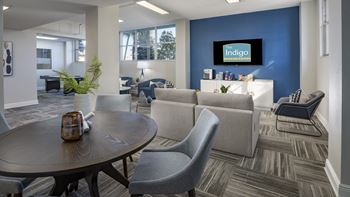 Resident lounge with coffee bar