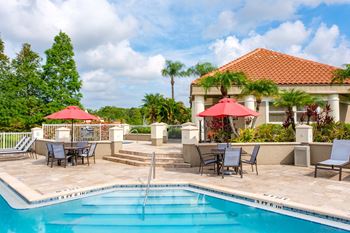 The landings at boot ranch apartments pool with sundeck