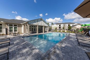 Swimming pool with sundeck