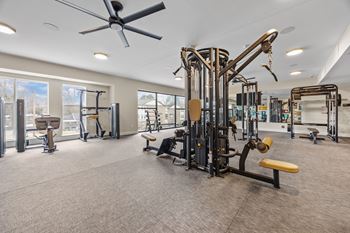A spacious gym 