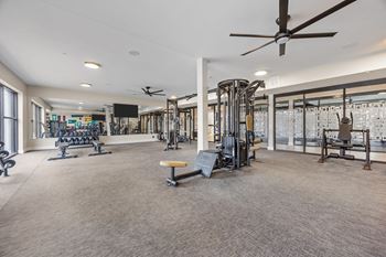 A spacious gym 
