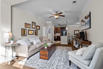 Ceiling fans and custom blinds