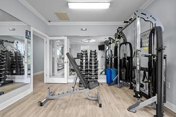 Weight training and fitness room