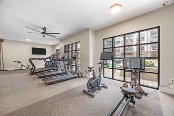 A spacious gym 