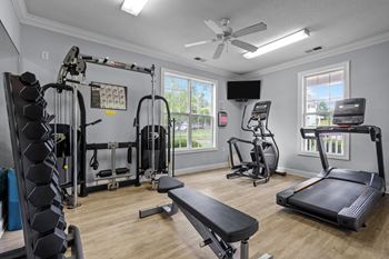 Weight training and fitness room