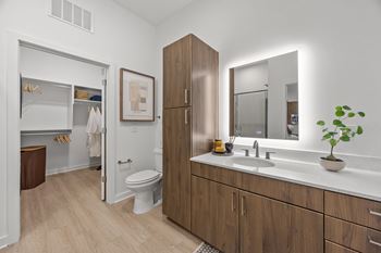 Frameless led-lit bathroom mirrors