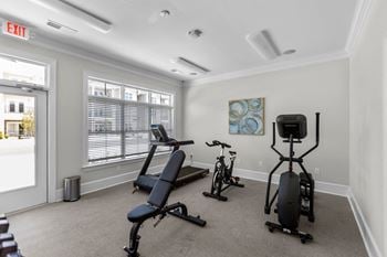 Peloton bikes in gym