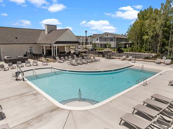A large outdoor swimming pool 