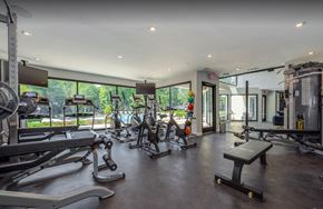 Matthews apartment for rent - the gym is open to the outdoors