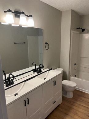 Creedmoor apartment for rent - Renovated Bathroom at Granville Oaks Apartment Homes, Creedmoor, NC 27522
