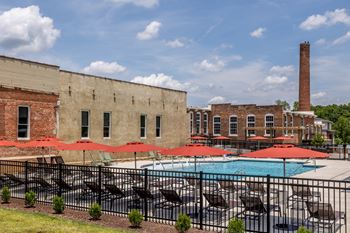 An outdoor pool