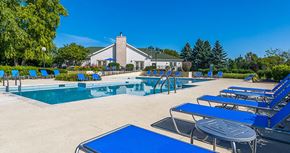 Lakemoor apartment for rent - our apartments have a resort style pool and lounge chairs