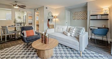 Phoenix apartment for rent - a living room with a couch and a table