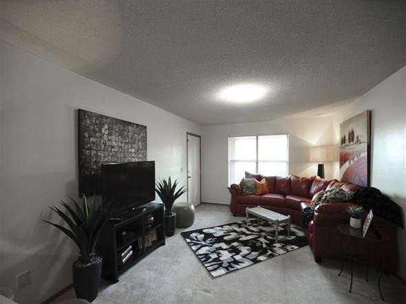 Jonesboro apartment for rent - a living room with a couch and a tv
