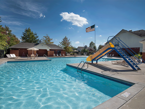 Rogers apartment for rent - our apartments have a resort style pool with a slide