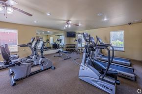 Moore apartment for rent - the gym with treadmills and other exercise equipment at 1861 muleshoe road