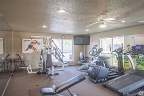 Oklahoma City apartment for rent - the gym has plenty of exercise equipment for your enjoyment