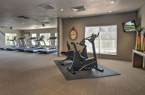 Bryant apartment for rent - the gym at the apartments for rent