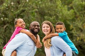 Modesto apartment for rent - Stock photo of multiracial family