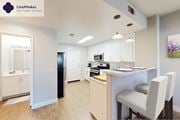 Camarillo apartment for rent - A well-lit kitchen with a dining table and chairs at Mission Hills, Camarillo, 93012