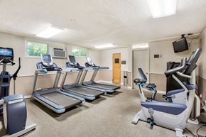 Los Angeles apartment for rent - the gym has plenty of cardio equipment and treadmills at Casa Granada, Los Angeles, 90049