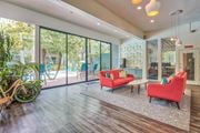 Los Angeles apartment for rent - a living room with a couch and chairs and a patio  at Rancho Los Feliz, Los Angeles, CA, 90039