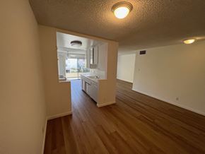 Los Angeles apartment for rent - Dining Room with View of Kitchen with White Cabinets