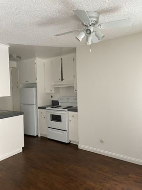 Los Angeles apartment for rent - Dining Room with Hardwood Floors and Fan
