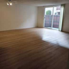 Encino apartment for rent - Living Room with Hardwood Floors and Patio Door