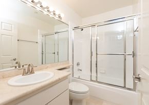 Los Angeles apartment for rent - Bathroom with Sink and Shower