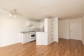 Los Angeles apartment for rent - Kitchen with White Appliances and White Cabinets