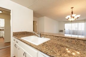 Los Angeles apartment for rent - Kitchen with White Appliances and White Cabinets