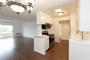 Los Angeles apartment for rent - Kitchen with Stainless Steel Appliances and White Cabinets